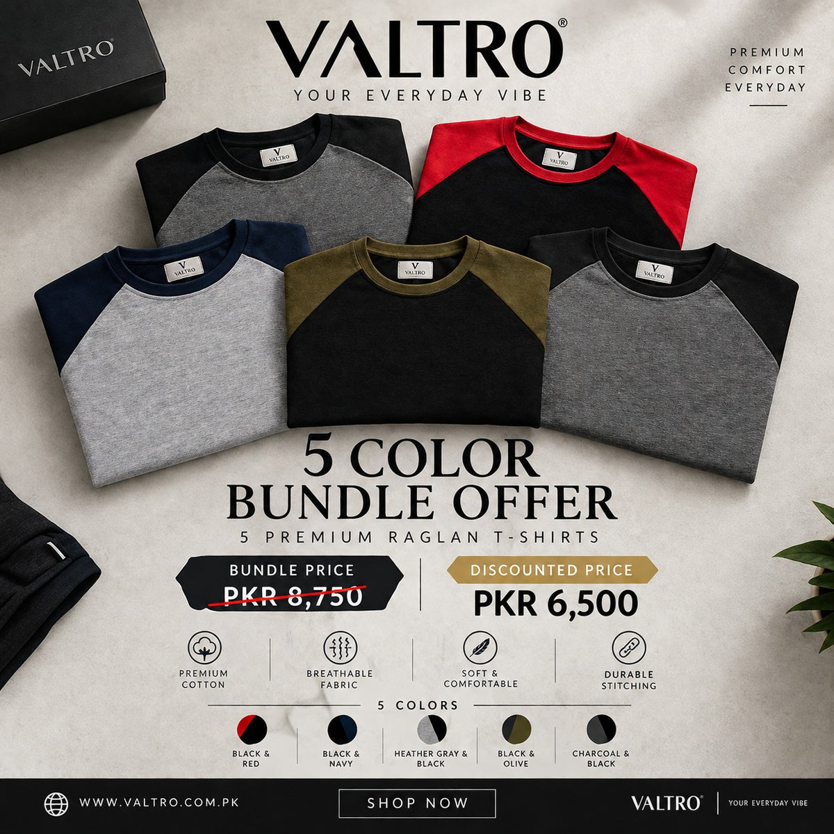 Bundle Offer - Drop Shoulder T-Shirt